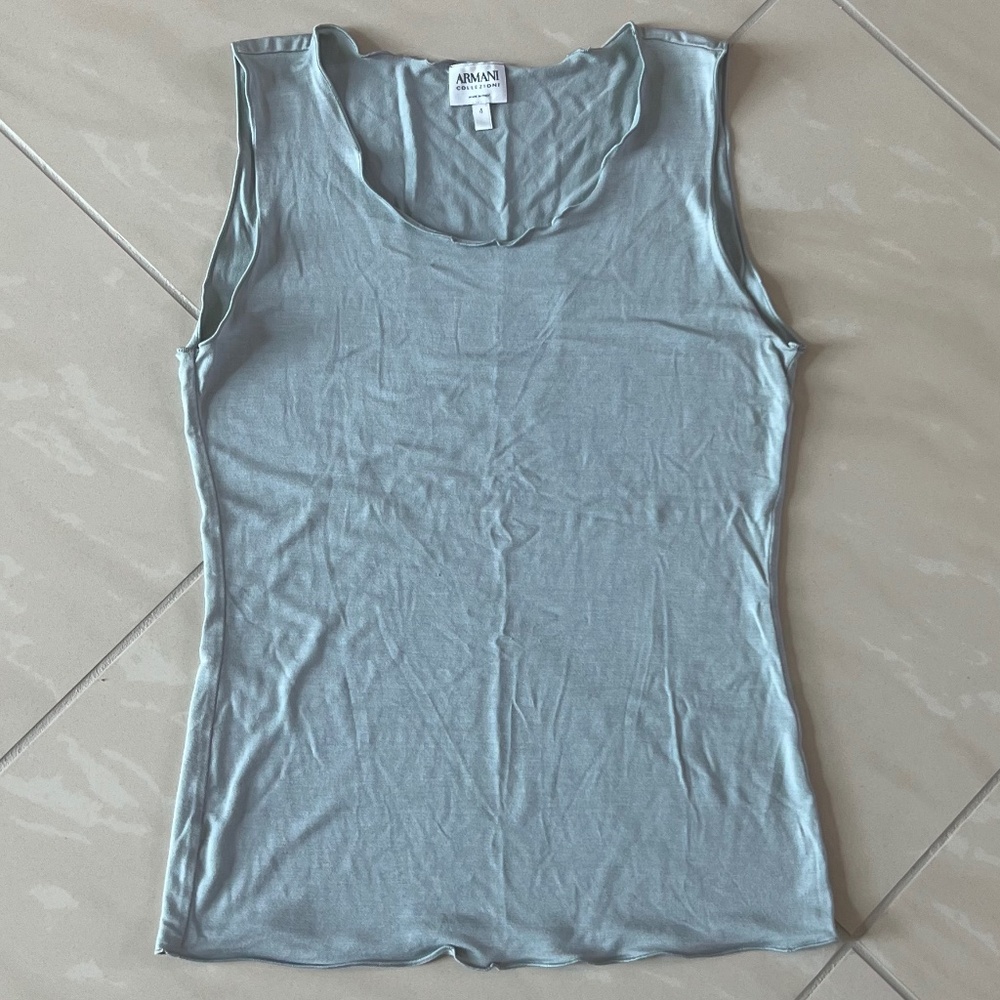 2833 Armani Collezioni sleeveless tank top light mint size 4